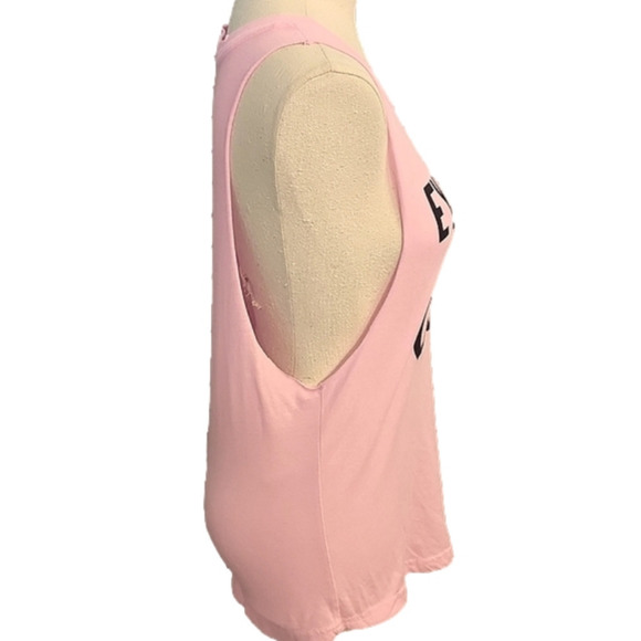 JUNIORS Series 8 Eye Rolling is my Cardio Pink tank size Large - Picture 4 of 9